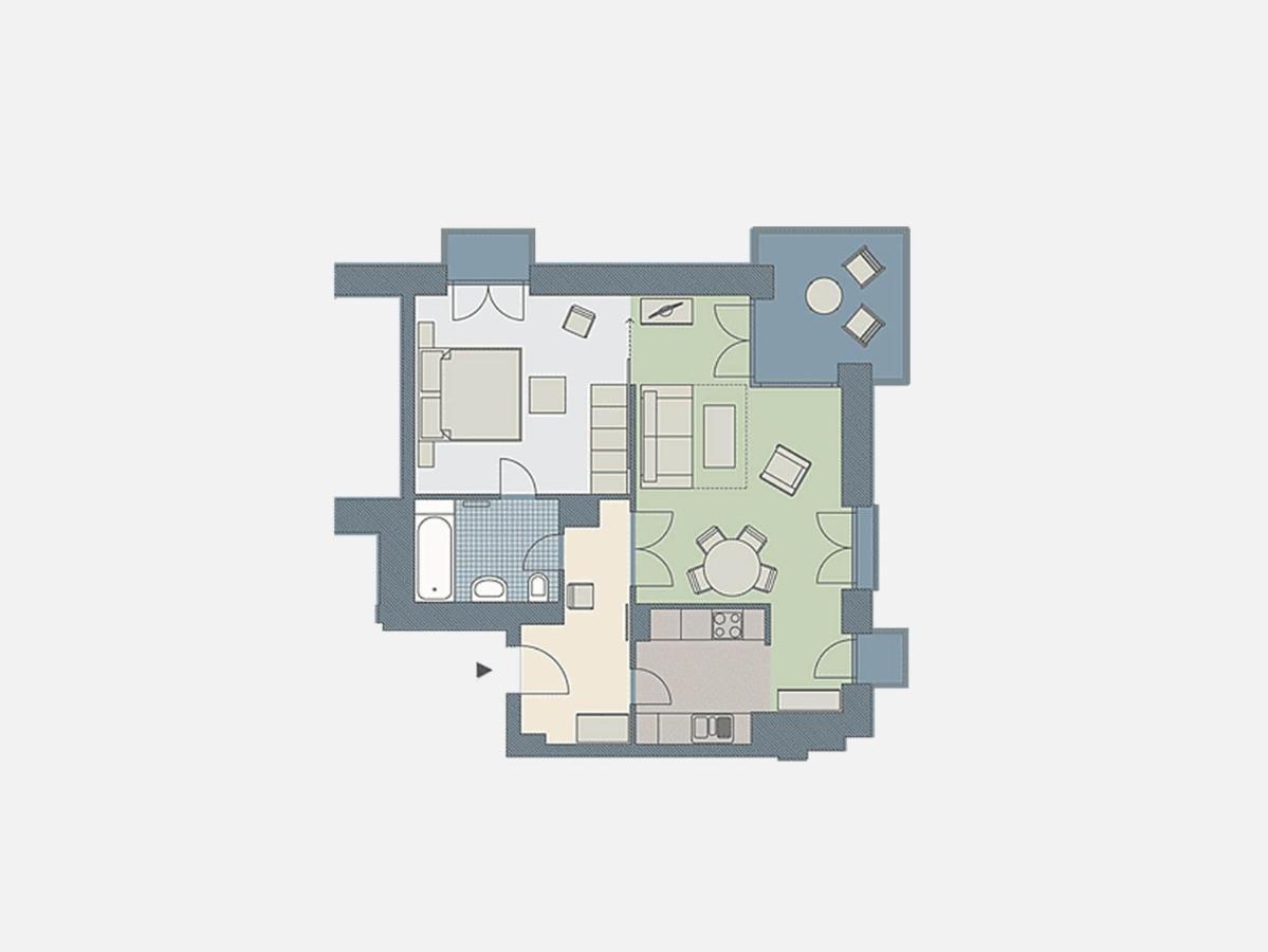 Kaiservillen Heringsdorf - Ferienwohnung Mit 1 Schlafzimmer Und Balkon D214 Eksteriør billede